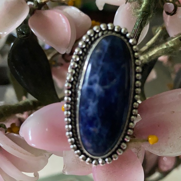Vintage 925 sodalite ring